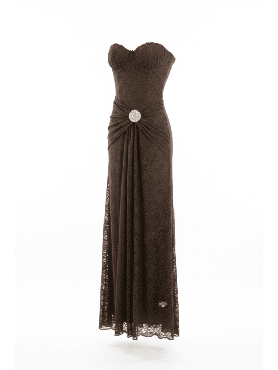 VESTIDO DIANA PREMIUM - MARRÓN