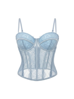 CORSÉ ENCAJE - CELESTE