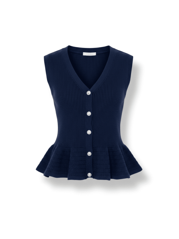 CHALECO ELISABETTA - AZUL MARINO