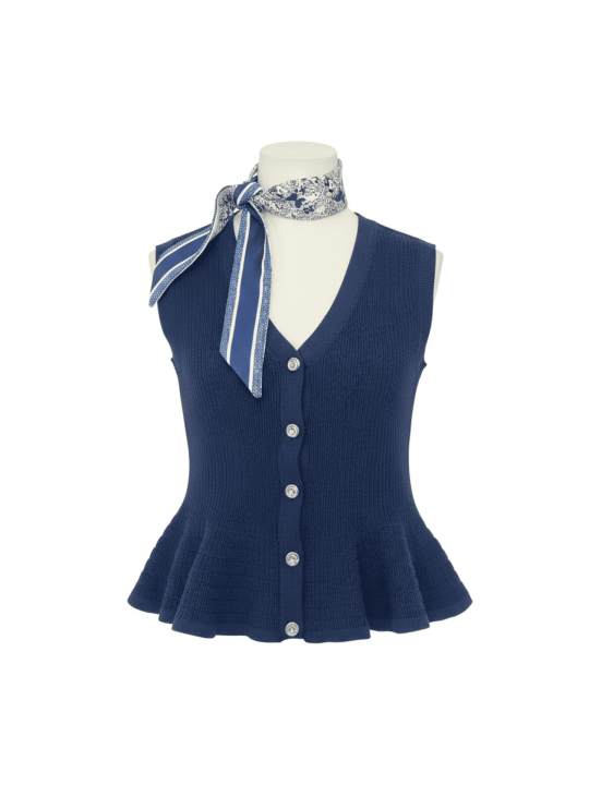 CHALECO ELISABETTA - AZUL MARINO