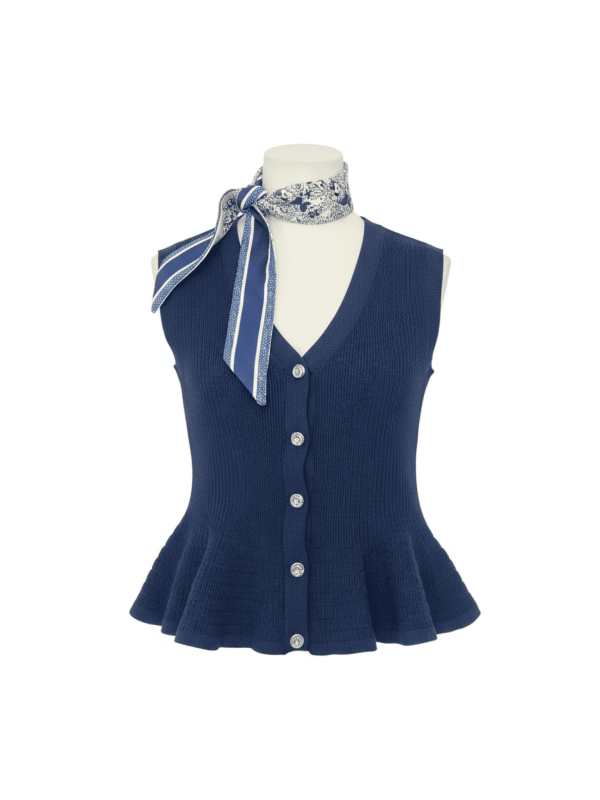 CHALECO ELISABETTA - AZUL MARINO
