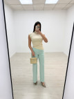 PANTALÓN DE VESTIR EXCLUSIVO - TURQUESA