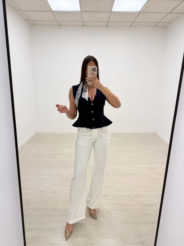 CHALECO ELISABETTA - AZUL MARINO