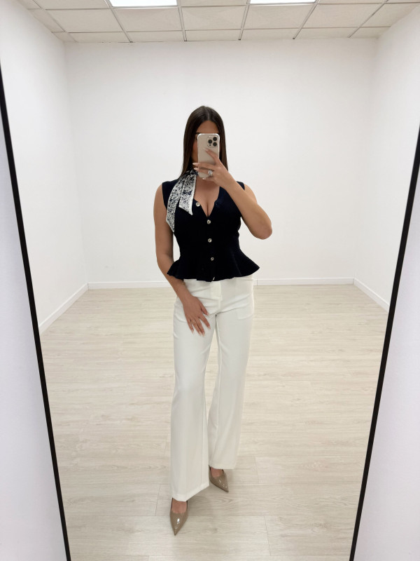 CHALECO ELISABETTA - AZUL MARINO