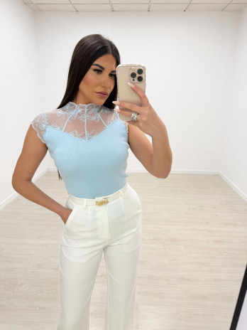 copy of TOP PUNTO COMBINADO ENCAJE - BLANCO