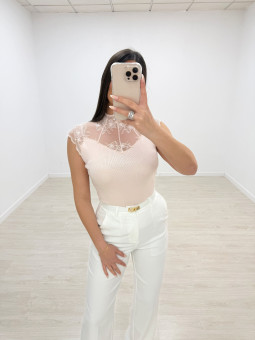 copy of TOP PUNTO COMBINADO ENCAJE - BLANCO