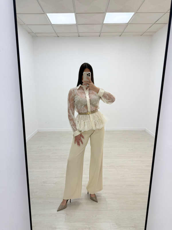 PANTALÓN DE VESTIR 9211 - BEIGE