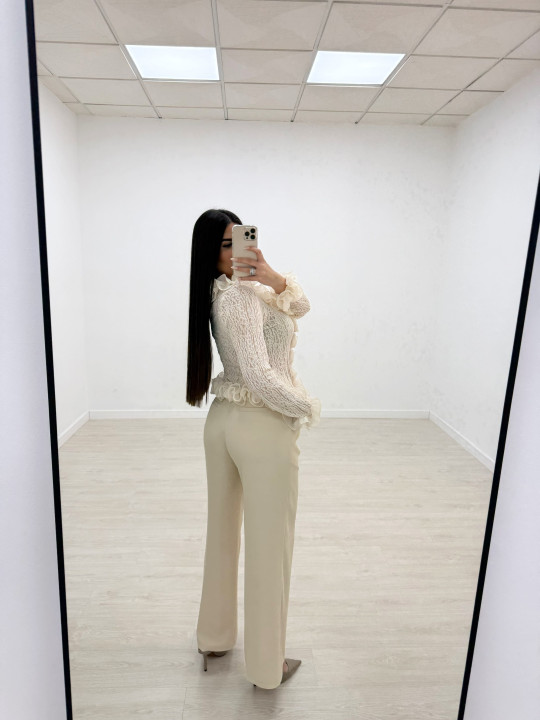 PANTALÓN DE VESTIR 9211 - BEIGE