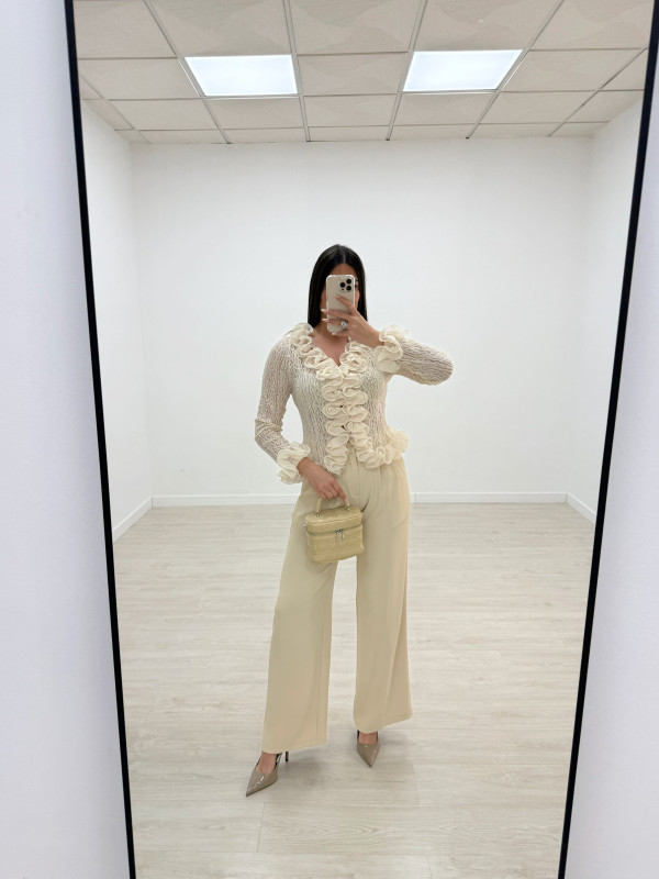 PANTALÓN DE VESTIR 9211 - BEIGE