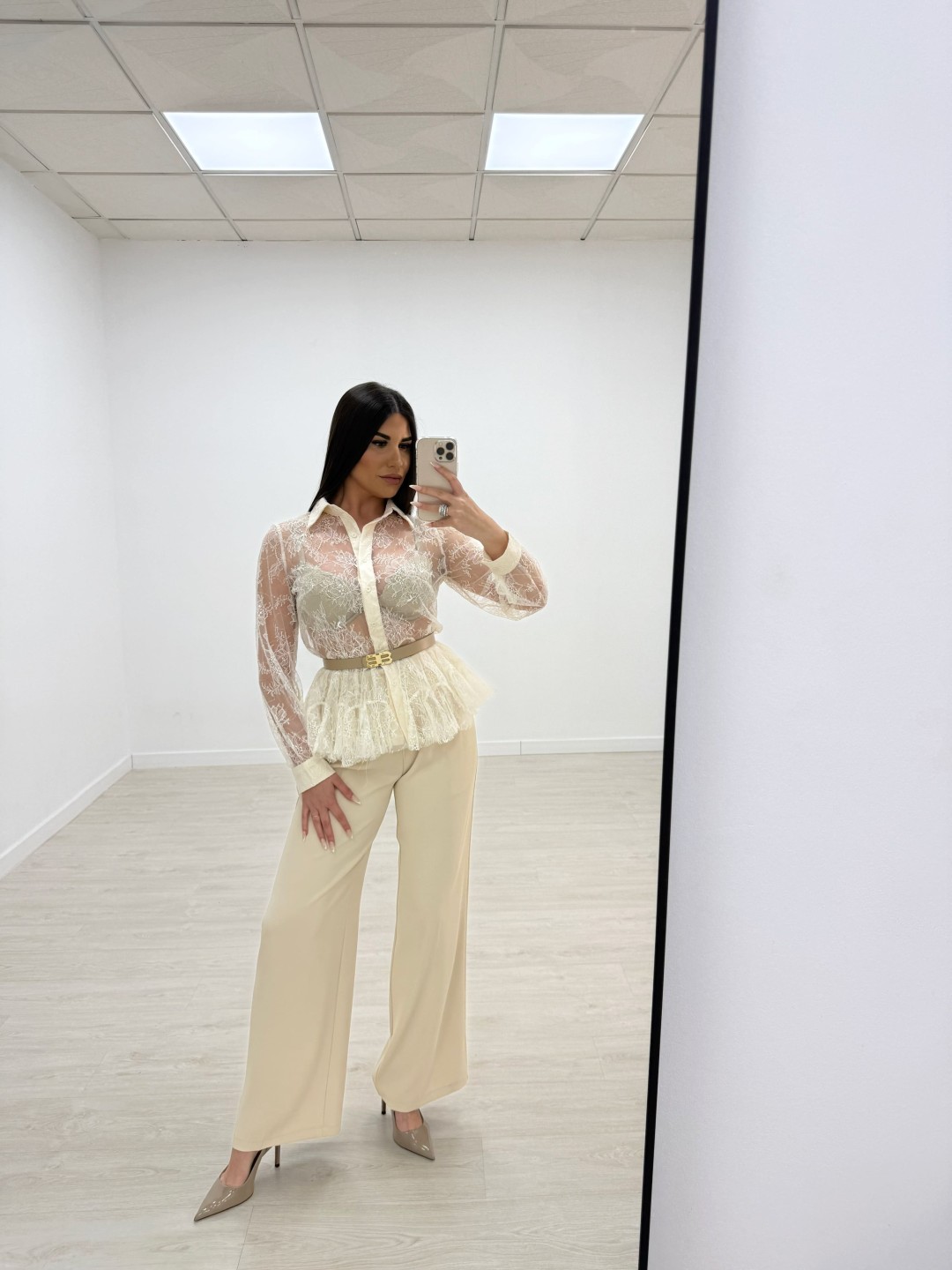 PANTALÓN DE VESTIR 9211 - BEIGE