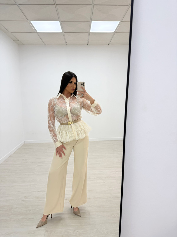 PANTALÓN DE VESTIR 9211 - BEIGE