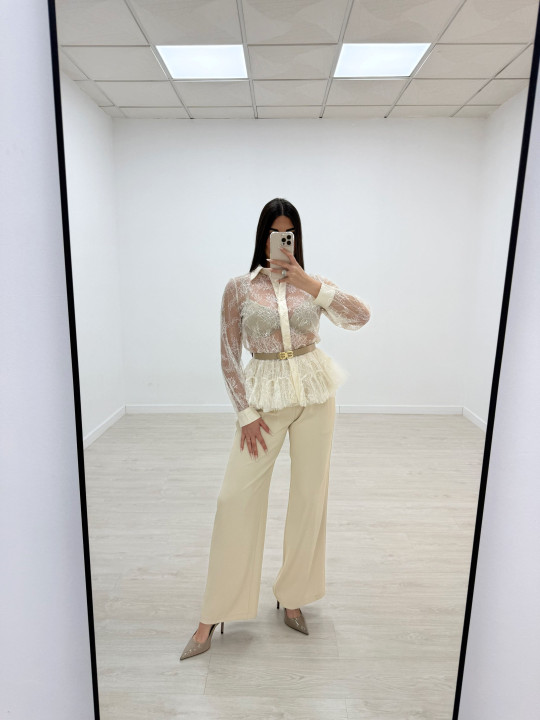 PANTALÓN DE VESTIR 9211 - BEIGE