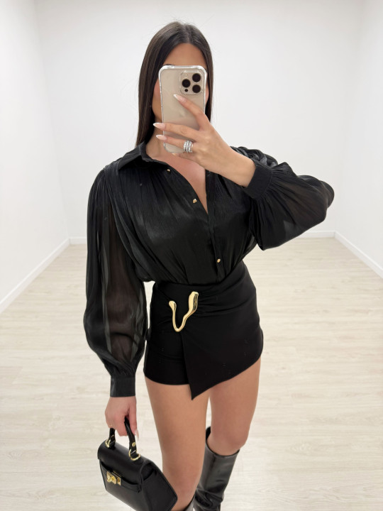 CAMISA CATALINA - NEGRA