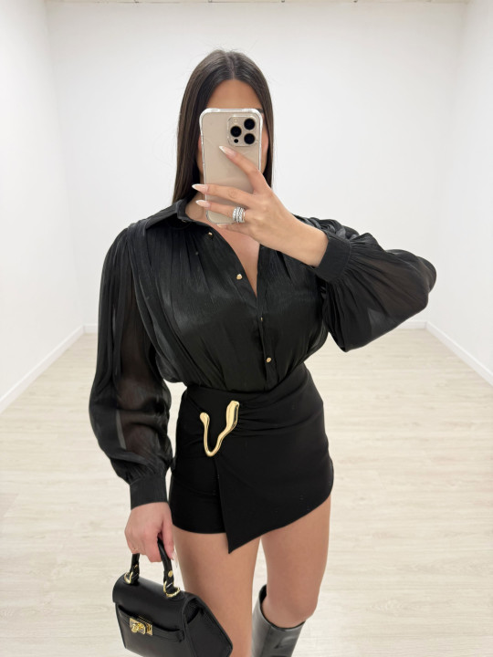 CAMISA CATALINA - NEGRA