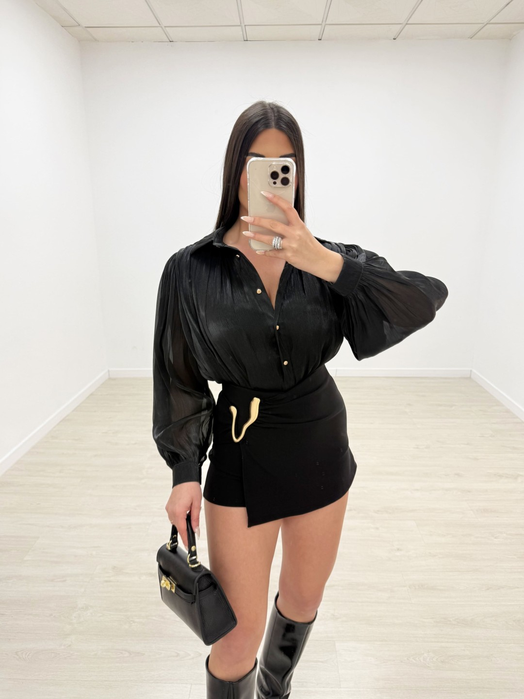 CAMISA CATALINA - NEGRA