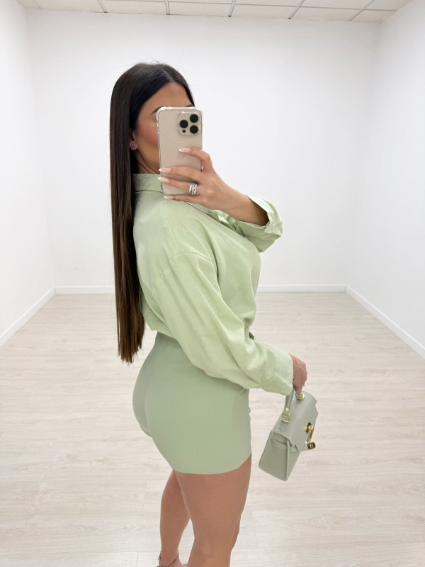 FALDA PANTALÓN DETALLE - VERDE