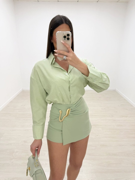 FALDA PANTALÓN DETALLE - VERDE