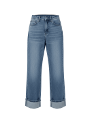PANTALÓN VAQUERO DOBLADILLO - CLARO