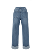 PANTALÓN VAQUERO DOBLADILLO - CLARO