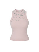 TOP TACHAS ALGODÓN - ROSA