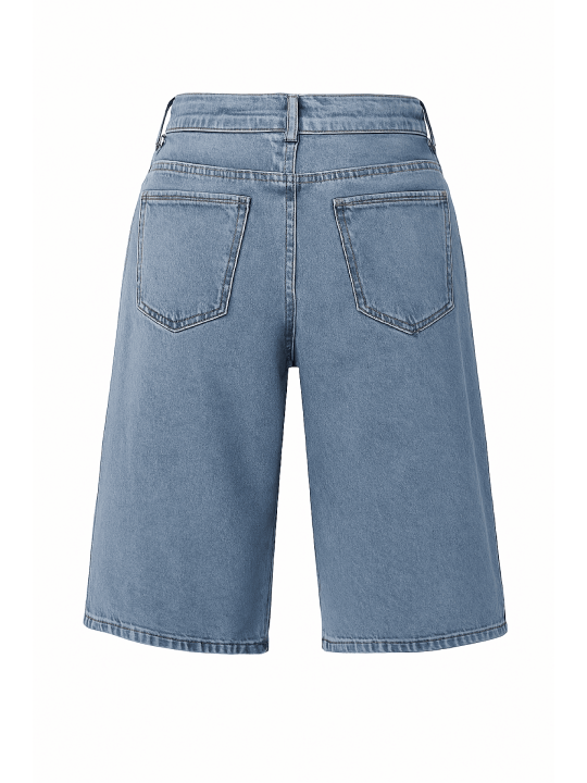 PANTALÓN VAQUERO BERMUDA CUERDAS