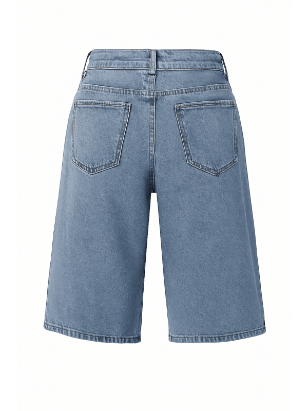 PANTALÓN VAQUERO BERMUDA CUERDAS