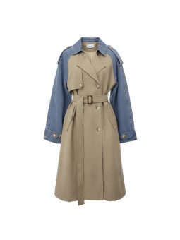 GABARDINA COMBINADA DENIM PREMIUM - CAMEL