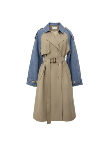 GABARDINA COMBINADA DENIM PREMIUM - CAMEL