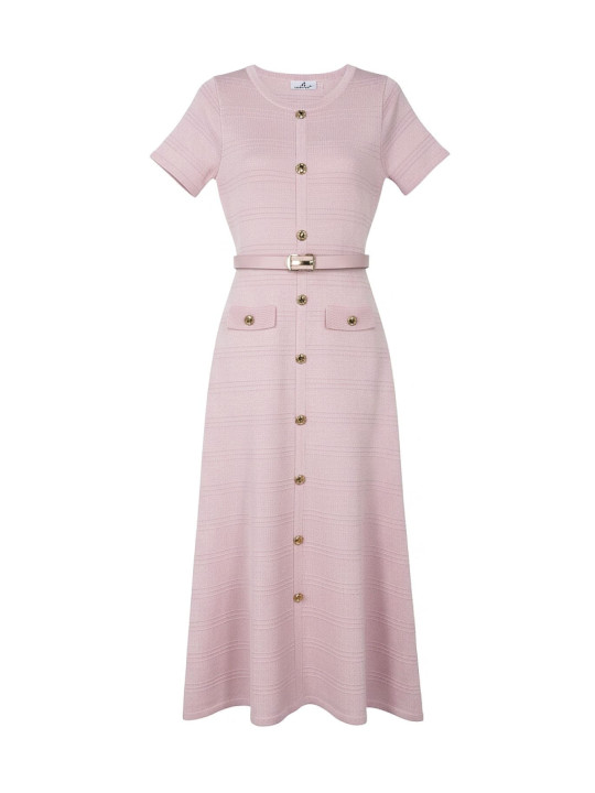 VESTIDO SANDRO CINTURÓN - ROSA