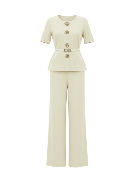 CONJUNTO PUNTO MIRANDA - BEIGE