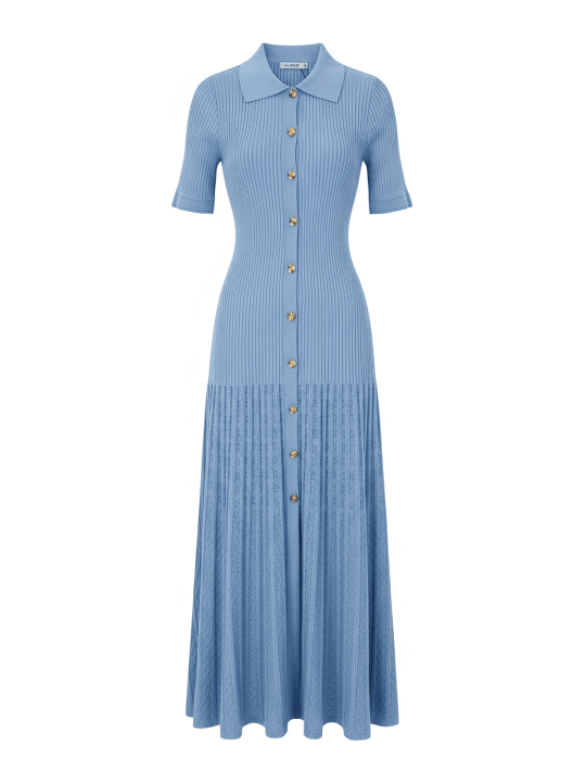 VESTIDO SANDRO - AZUL