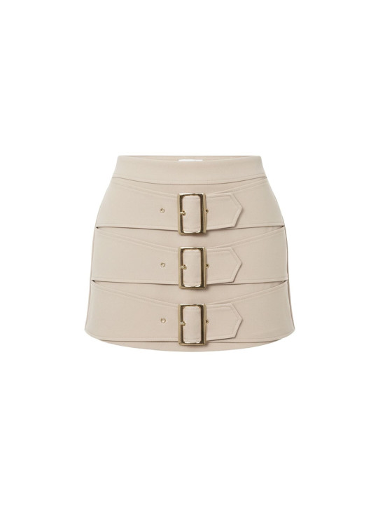FALDA PANTALÓN HEBILLAS PREMIUM - BEIGE
