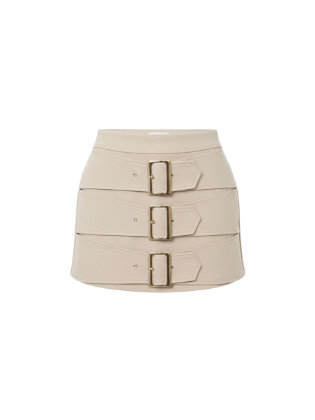 FALDA PANTALÓN HEBILLAS PREMIUM - BEIGE