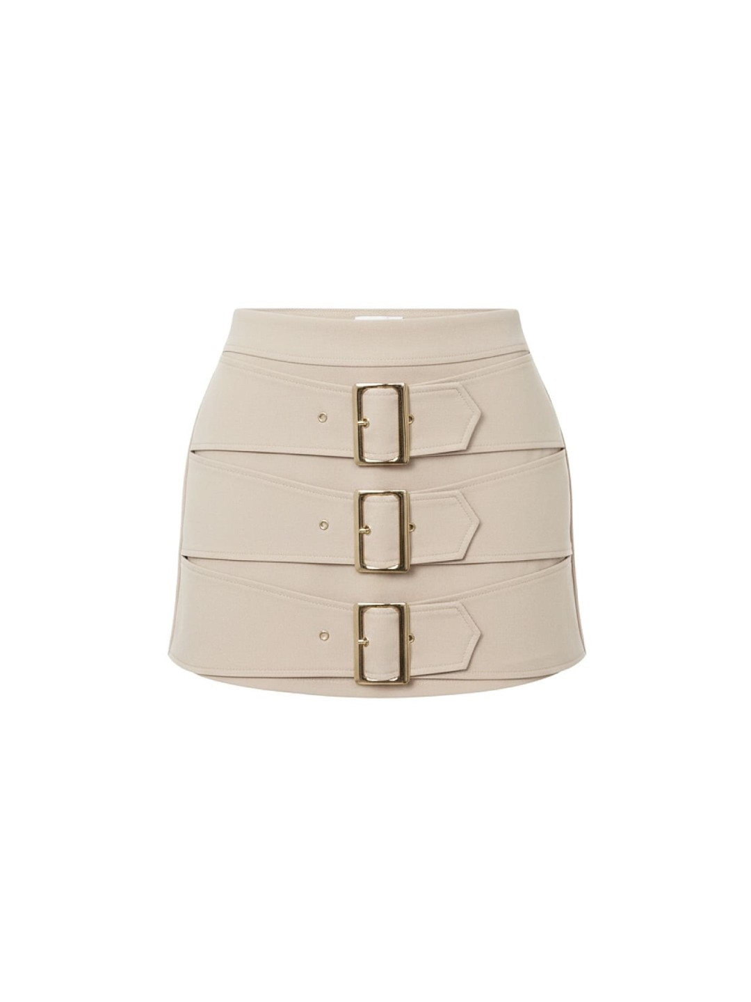 FALDA PANTALÓN HEBILLAS PREMIUM - BEIGE