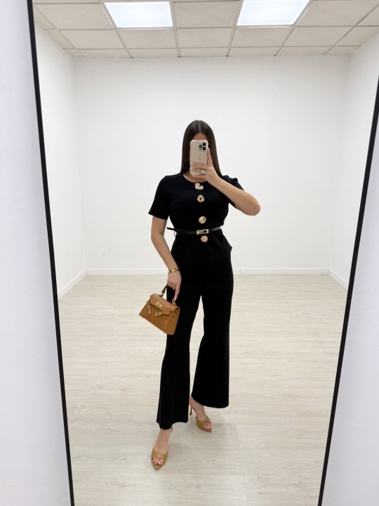 CONJUNTO PUNTO MIRANDA - NEGRO