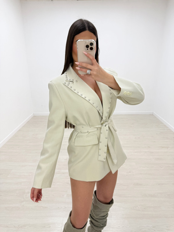 BLAZER TACHAS PREMIUM - BEIGE