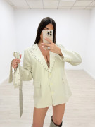 BLAZER TACHAS PREMIUM - BEIGE