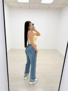 PANTALÓN VAQUERO DOBLADILLO - CLARO