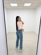 PANTALÓN VAQUERO DOBLADILLO - CLARO