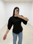 CAMISETA BASIC SILUETA - NEGRA