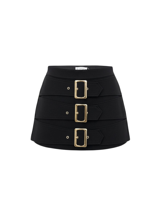 FALDA PANTALÓN HEBILLAS PREMIUM - NEGRA