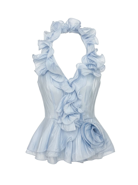 TOP MIRE HALTER - CELESTE