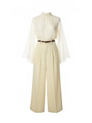 BLUSA CAPA EXCLUSIVA - CREMA