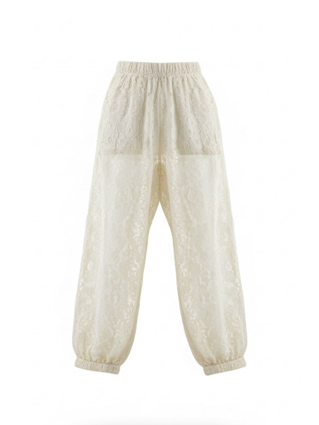copy of PANTALÓN ENCAJE CALIDAD SUPERIOR - BLANCO