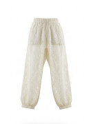 PANTALÓN ENCAJE CALIDAD SUPERIOR - BEIGE