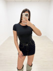 CAMISETA SKIM - NEGRA