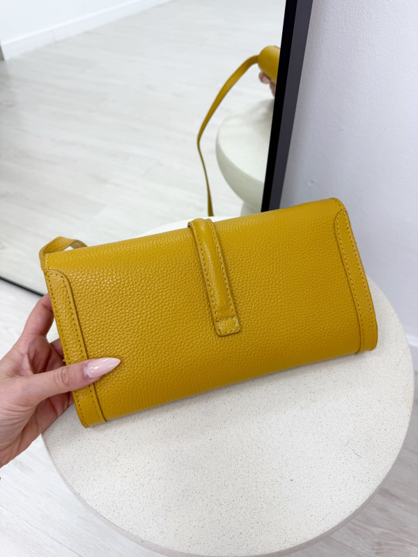 BOLSO BANDOLERA H (PIEL 100%) - AMARILLO