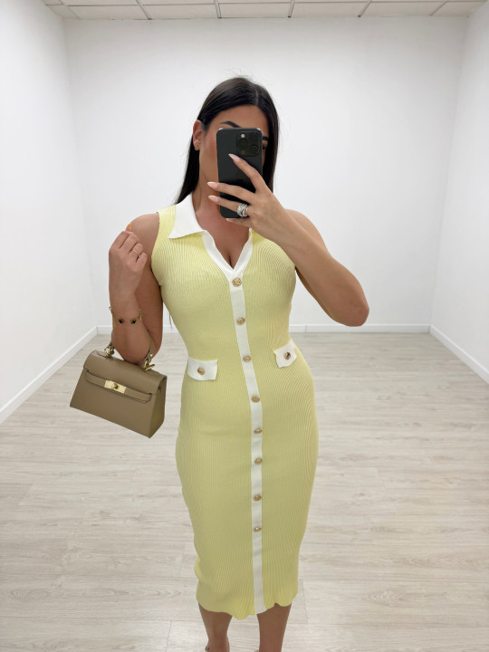 VESTIDO MARIANA AMARILLO