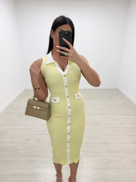 VESTIDO MARIANA AMARILLO