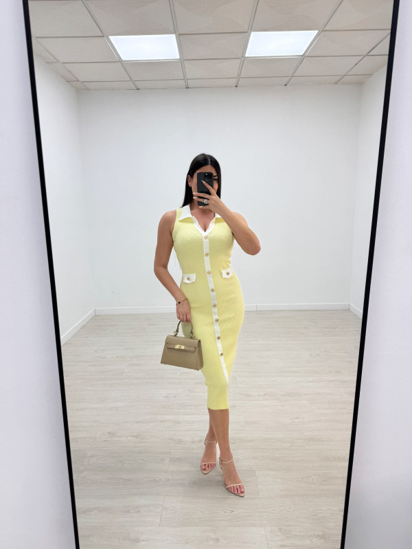 VESTIDO MARIANA AMARILLO